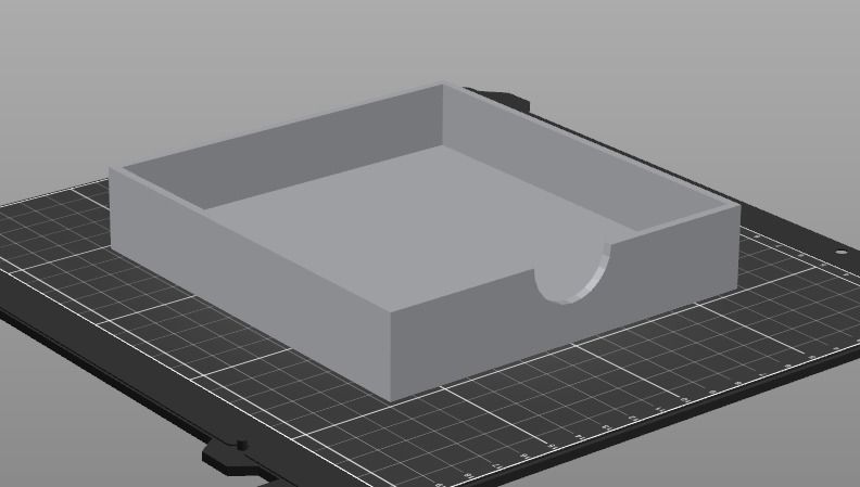 005M LA Unit Medium 4 Drawer Horizontal Storage Organiser 3D print model_5