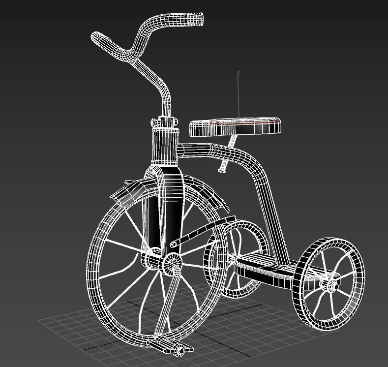 Old Tricycle 3D model_14