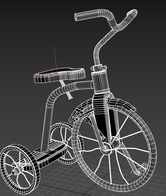 Old Tricycle 3D model_13