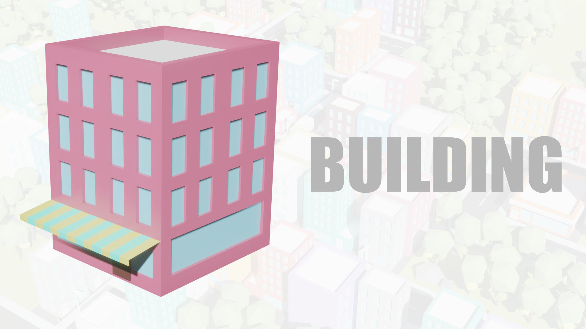 Low Poly Toon type City and Vehicles Assets Pack Low-poly 3D model_11