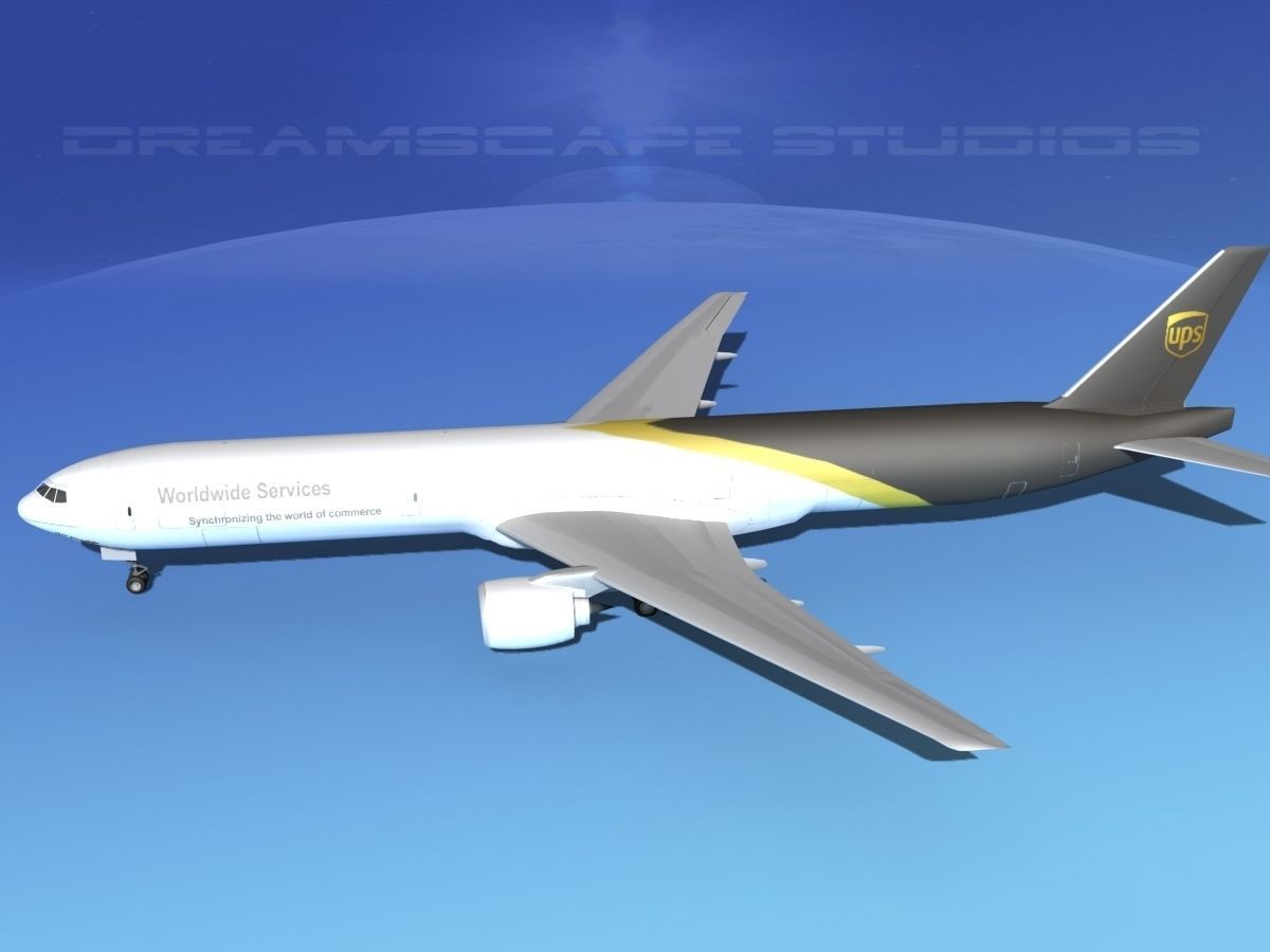 Boeing 777-300 MP UPS 3D model_9