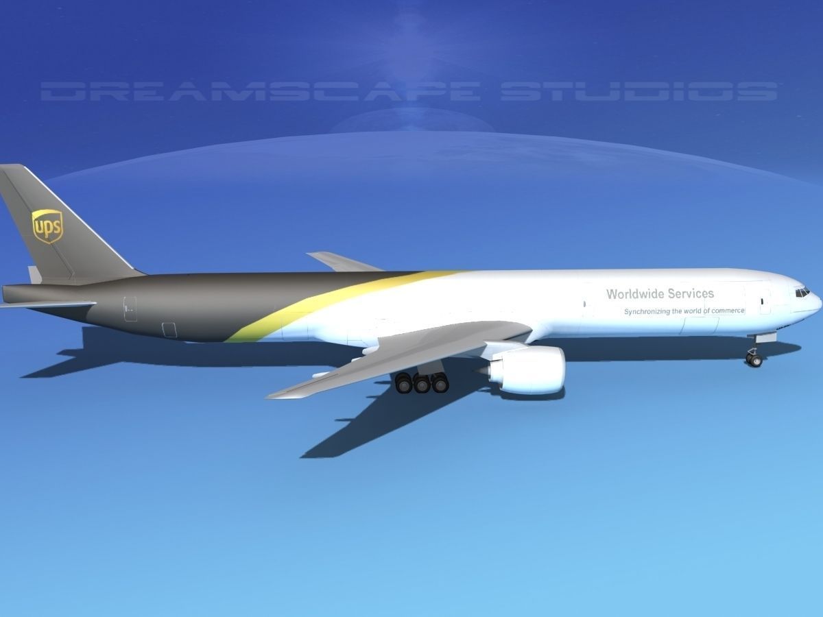 Boeing 777-300 MP UPS 3D model_4