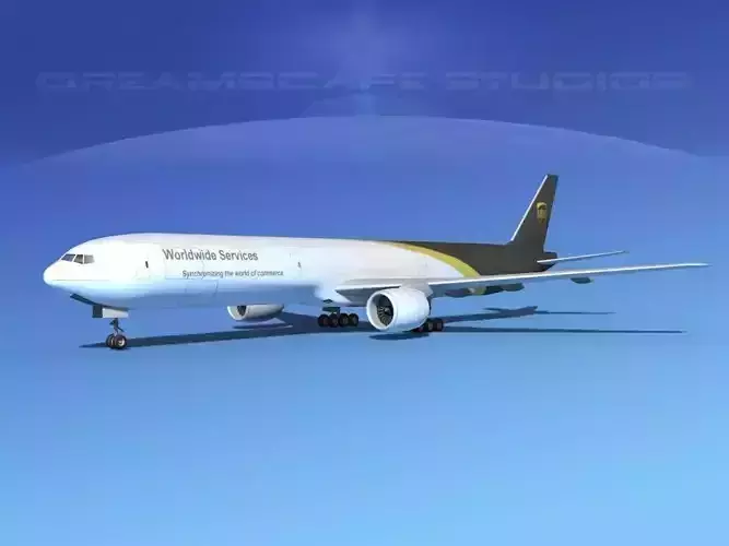 Boeing 777-300 MP UPS 3D model