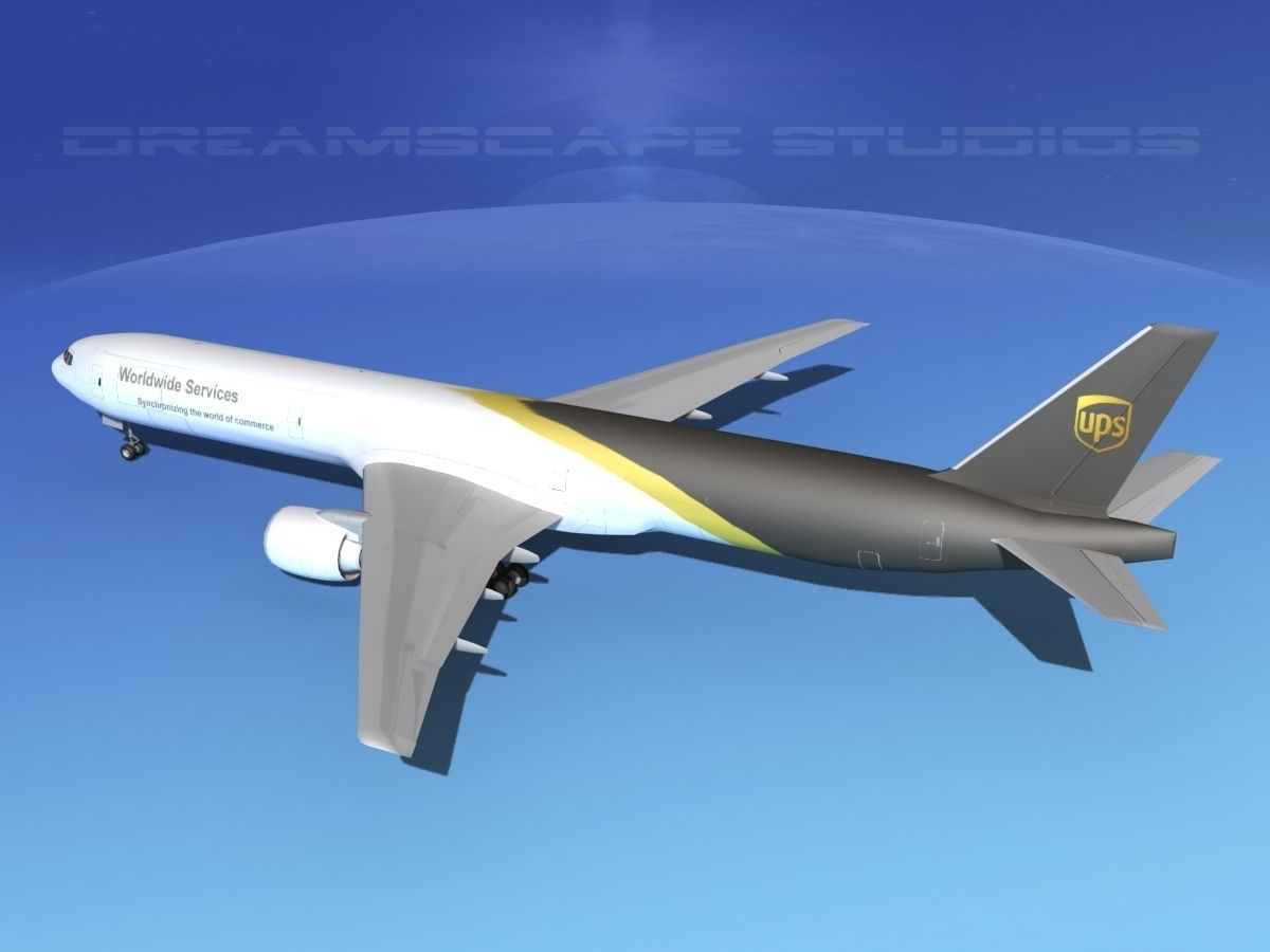 Boeing 777-300 MP UPS 3D model_8