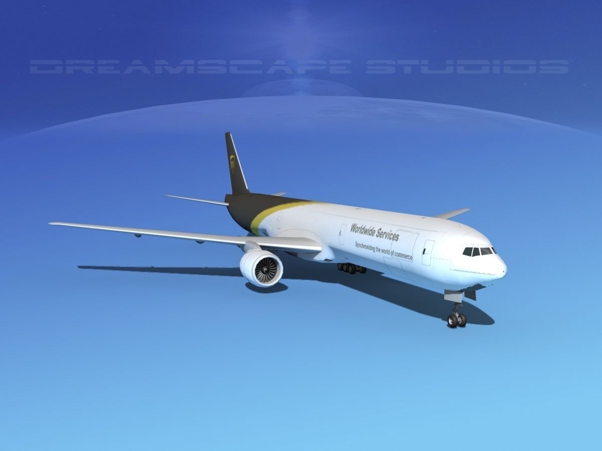 Boeing 777-300 MP UPS 3D model_2