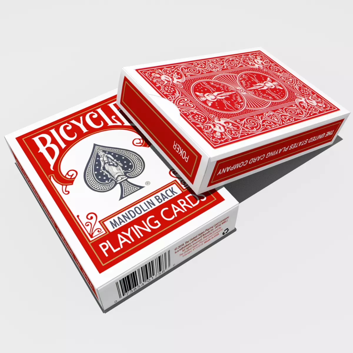Bicycle Deck of Cards Free low-poly 3D model_0