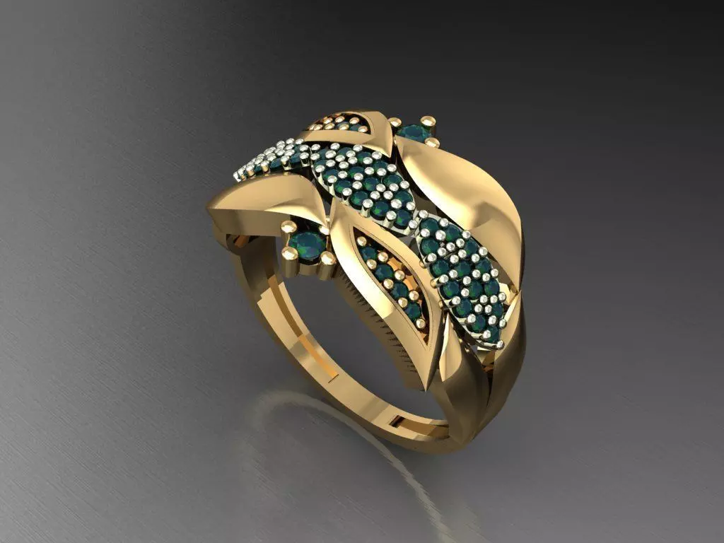 P28- Diamond ring 3D print model_0