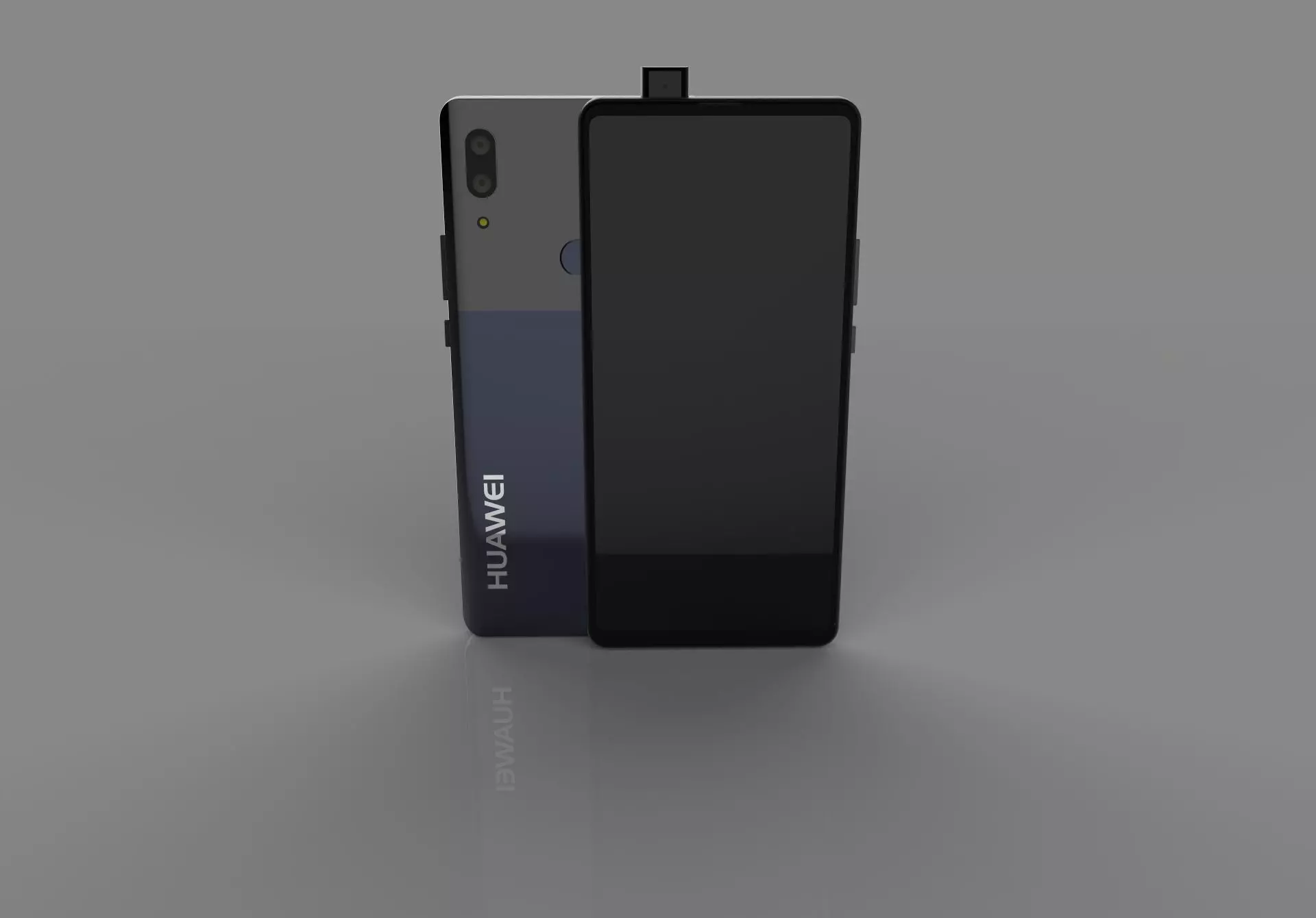 Huawei p-smart Z whit hidden camera 3D model