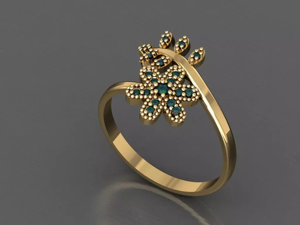 P40- Diamond ring 3D print model_0