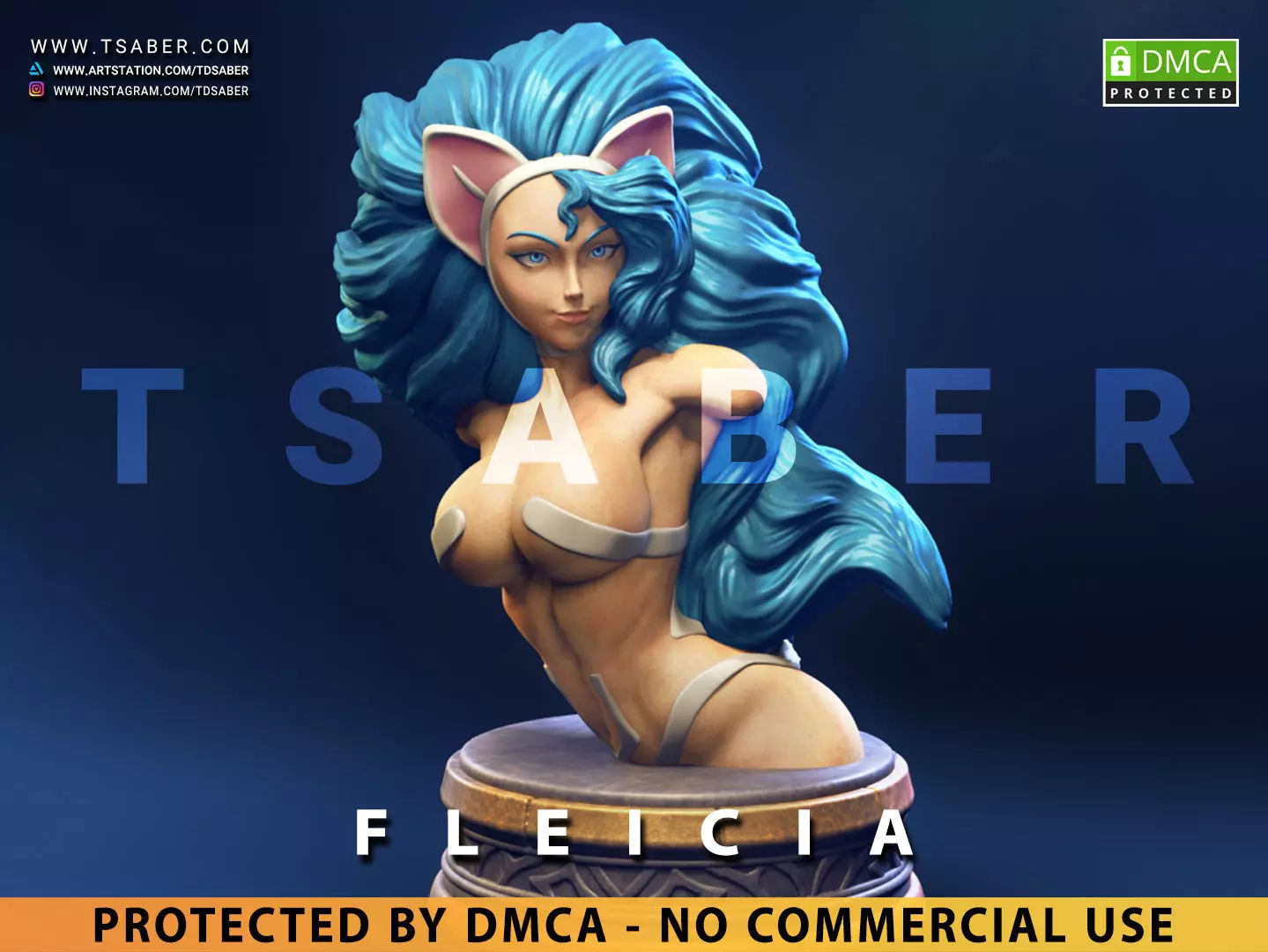 Felicia Bust - DarkStalkers Collectibles 3D print model