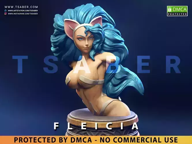 Felicia Bust - DarkStalkers Collectibles 3D print model