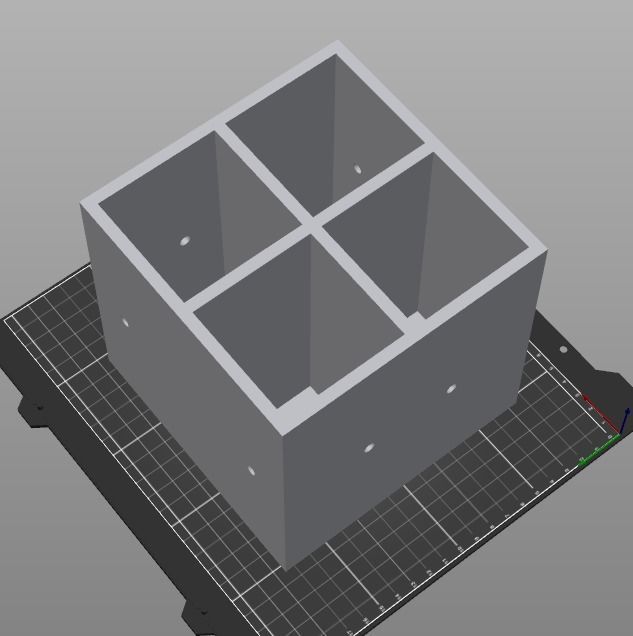 006M LA Unit Medium 2x2 Drawer Storage Organiser  3D print model_5