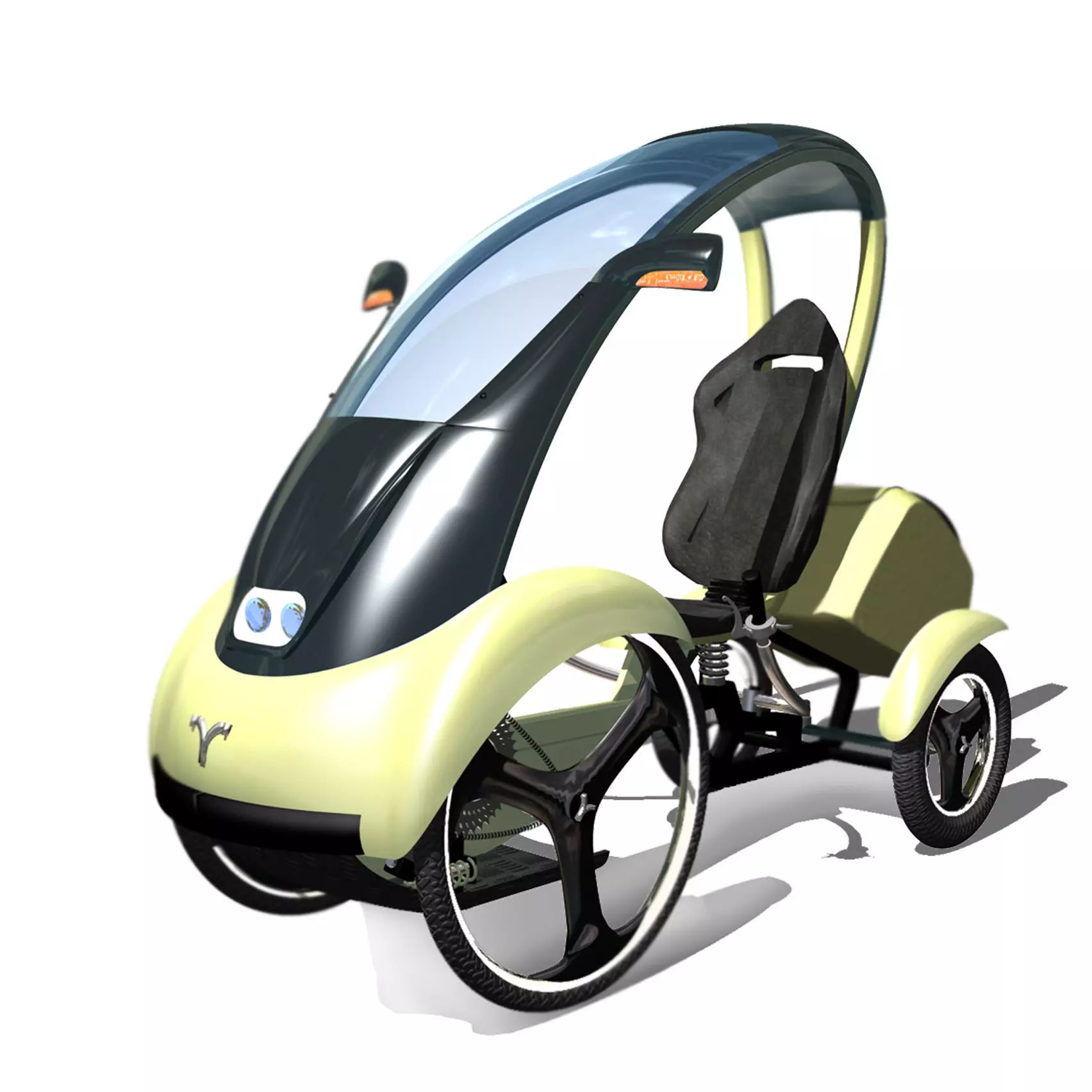 futuristici car Free 3D model_0