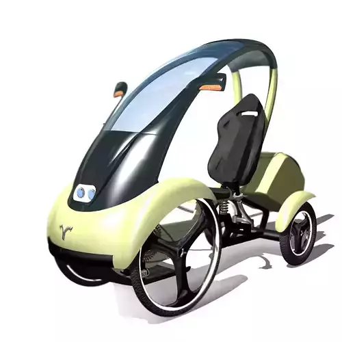 futuristici car Free 3D model