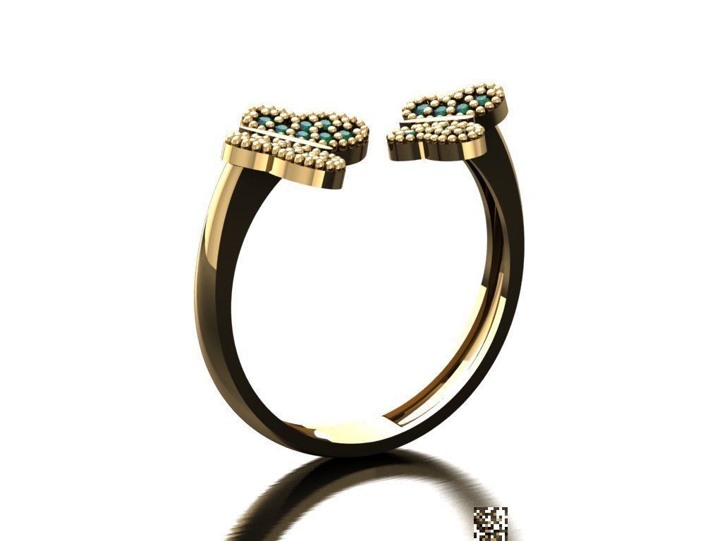 P42- Diamond ring 3D print model_2