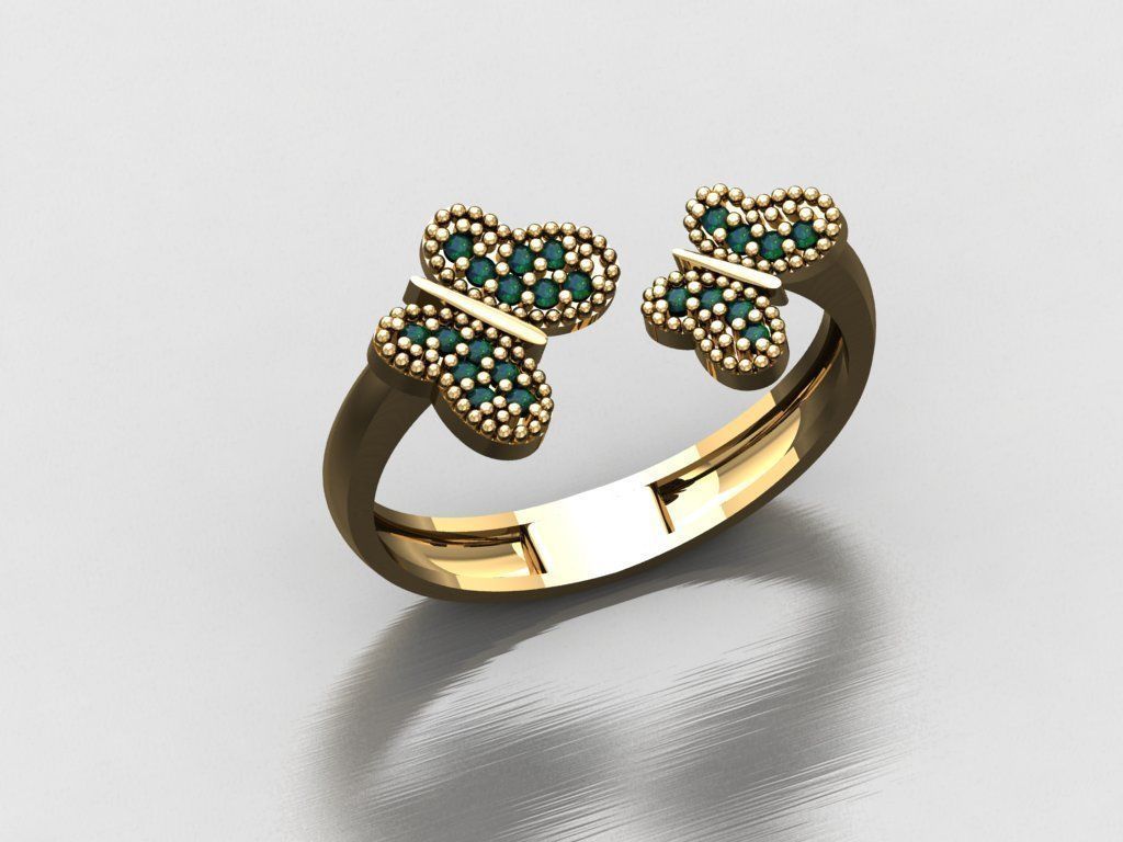 P42- Diamond ring 3D print model_1