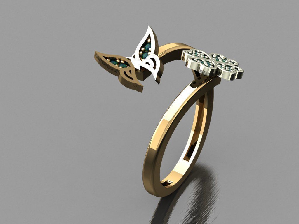 P45- Diamond ring 3D print model_1