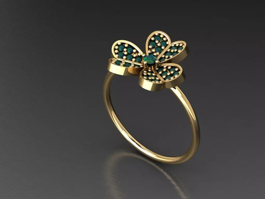 P46- Diamond ring 3D print model_0