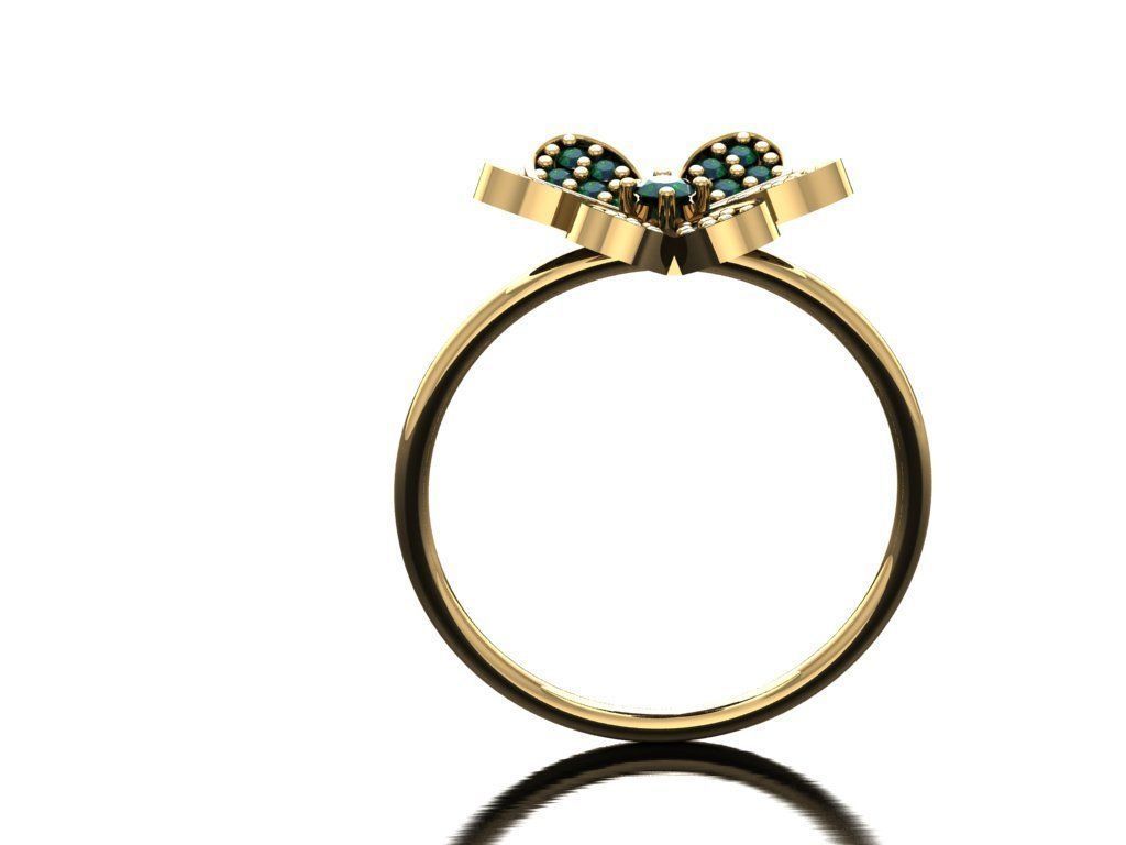 P46- Diamond ring 3D print model_4