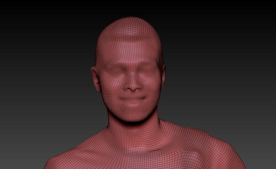 Dude in sportswear with a backpack 178 Low-poly 3D model_4