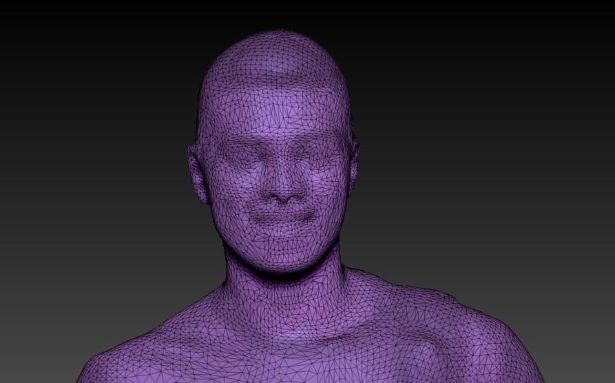 Dude in sportswear with a backpack 178 Low-poly 3D model_6