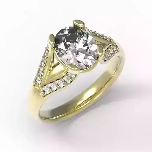 3DM Format Vintage oval shape ring jewellery design