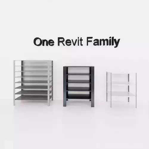 Shelf - Full parametric Revit Family