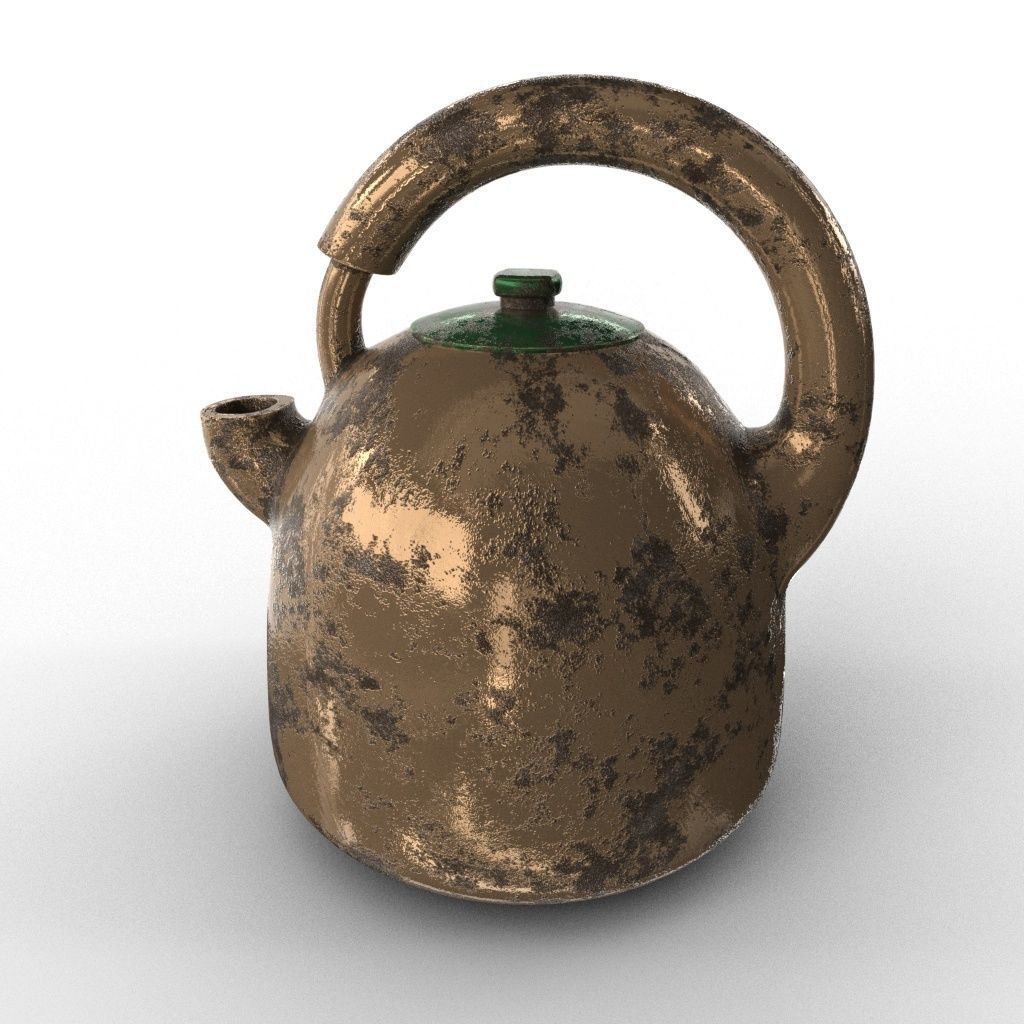 KETTLE tea Low-poly 3D model_19
