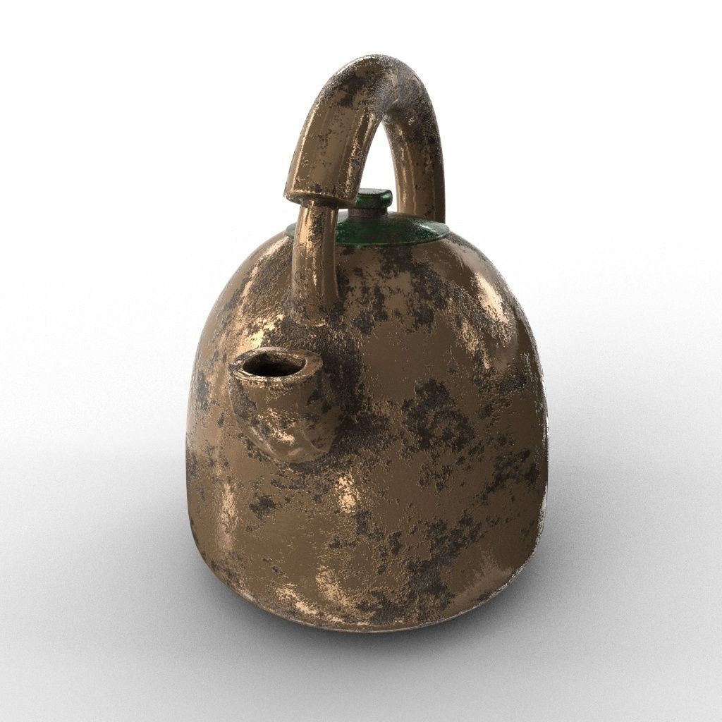 KETTLE tea Low-poly 3D model_5