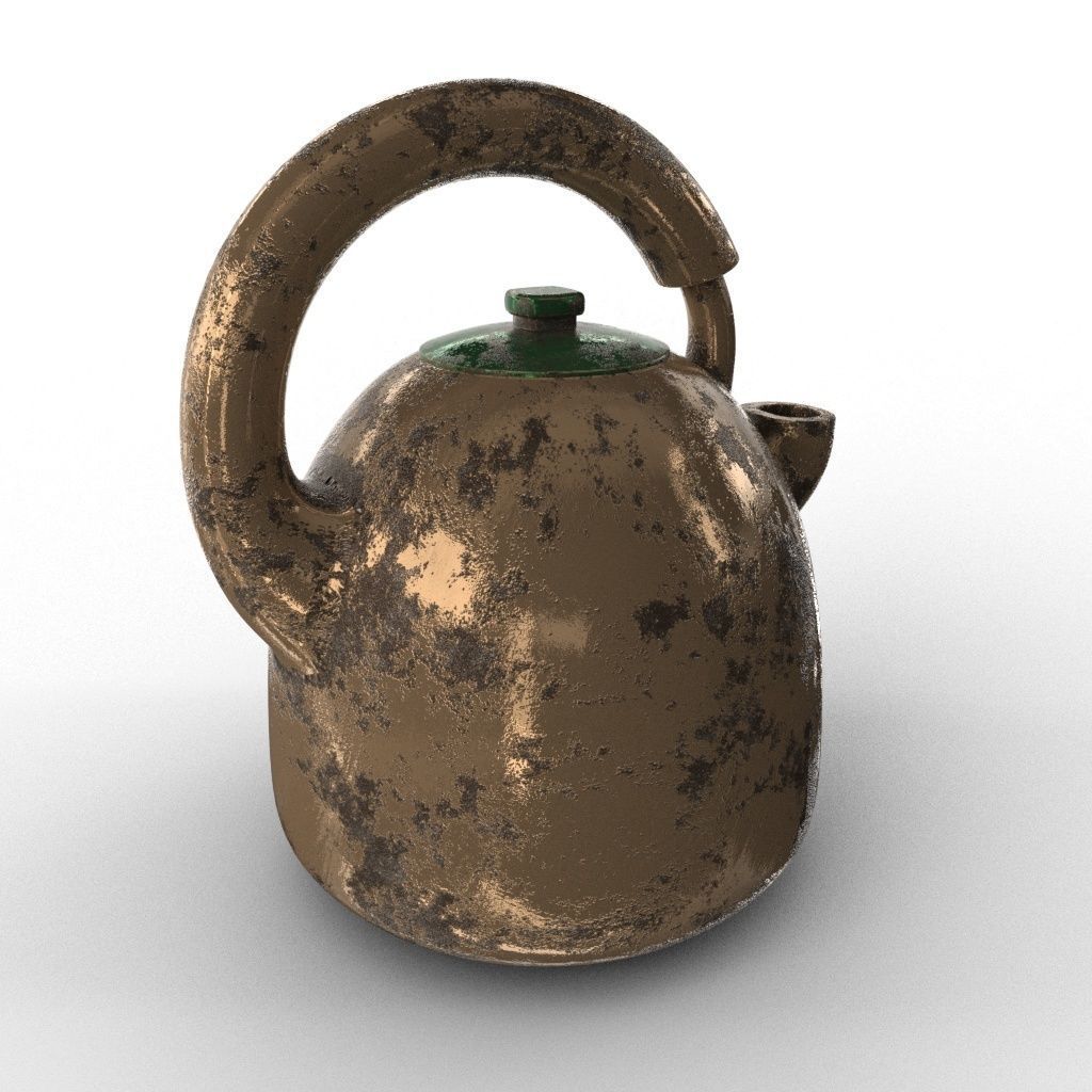 KETTLE tea Low-poly 3D model_12