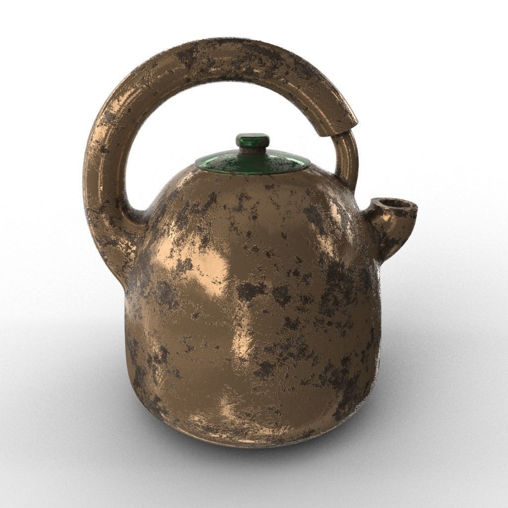 KETTLE tea Low-poly 3D model_11