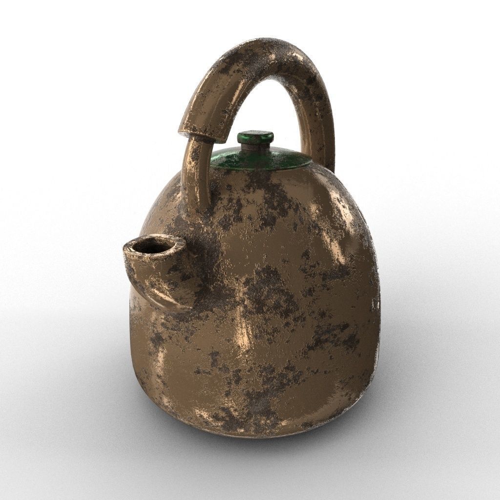 KETTLE tea Low-poly 3D model_4