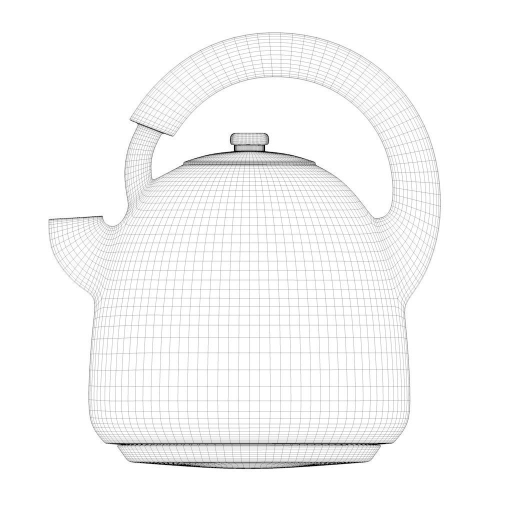 KETTLE tea Low-poly 3D model_26