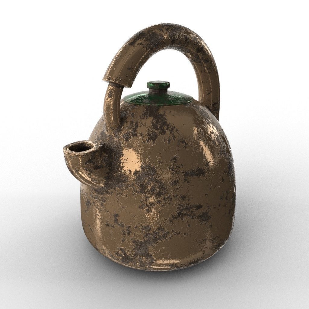 KETTLE tea Low-poly 3D model_3