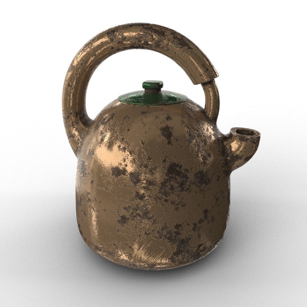 KETTLE tea Low-poly 3D model_10