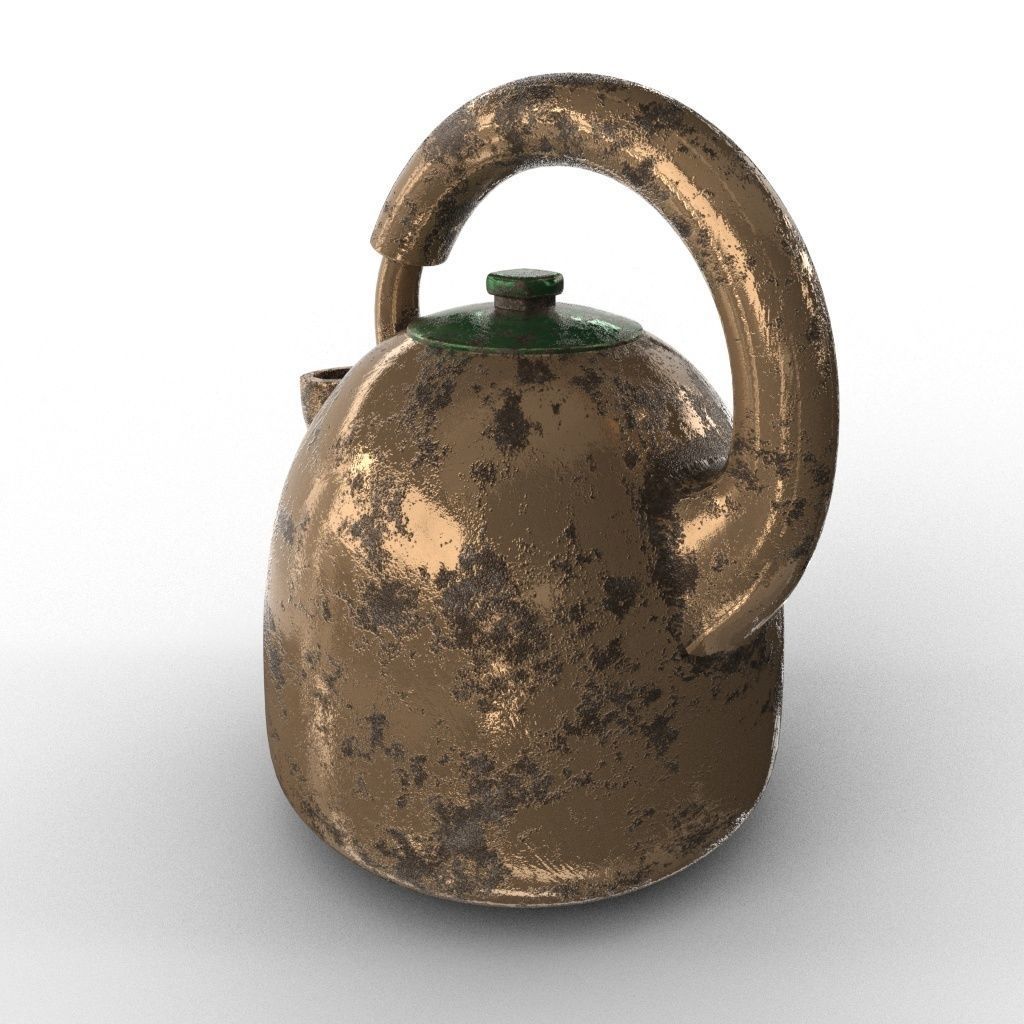 KETTLE tea Low-poly 3D model_17
