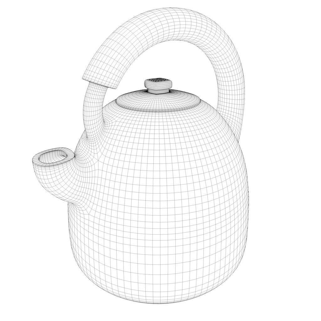 KETTLE tea Low-poly 3D model_27