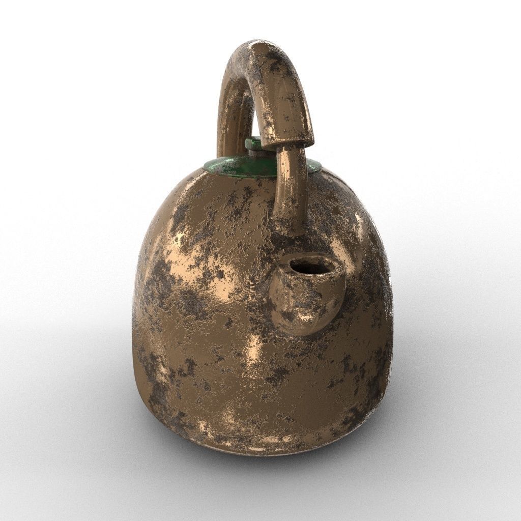 KETTLE tea Low-poly 3D model_7