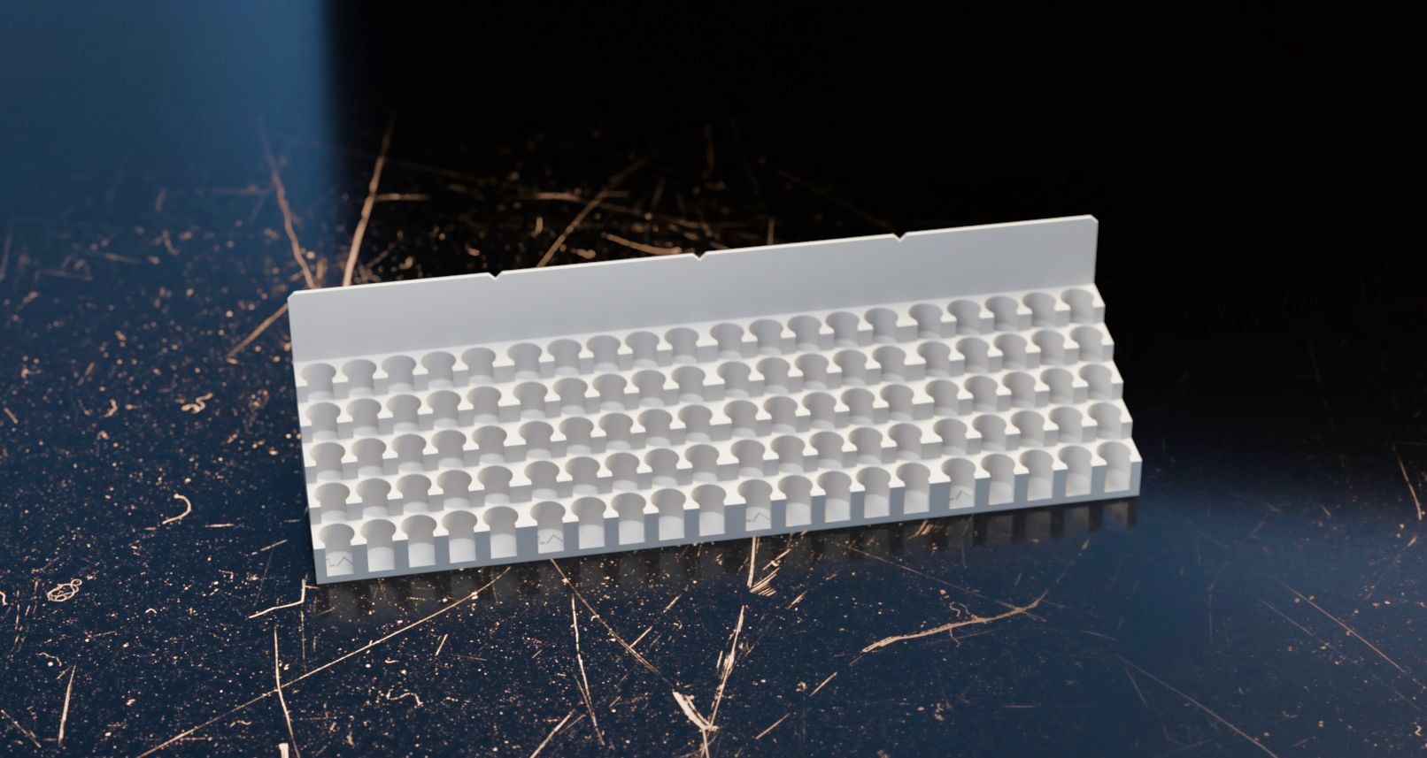 008MT LA Unit Medium Top 25x Dropper Bottle Rack 3D print model_2