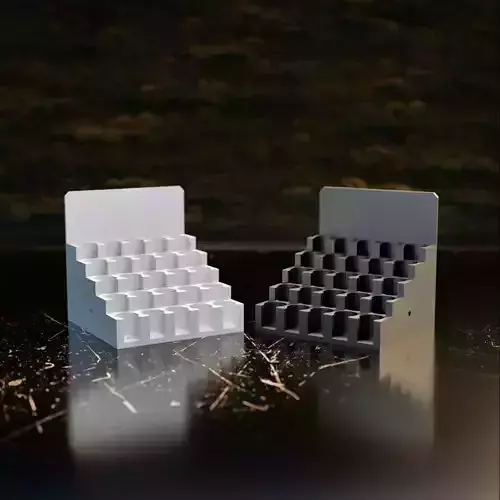 008MT LA Unit Medium Top 25x Dropper Bottle Rack 3D print model