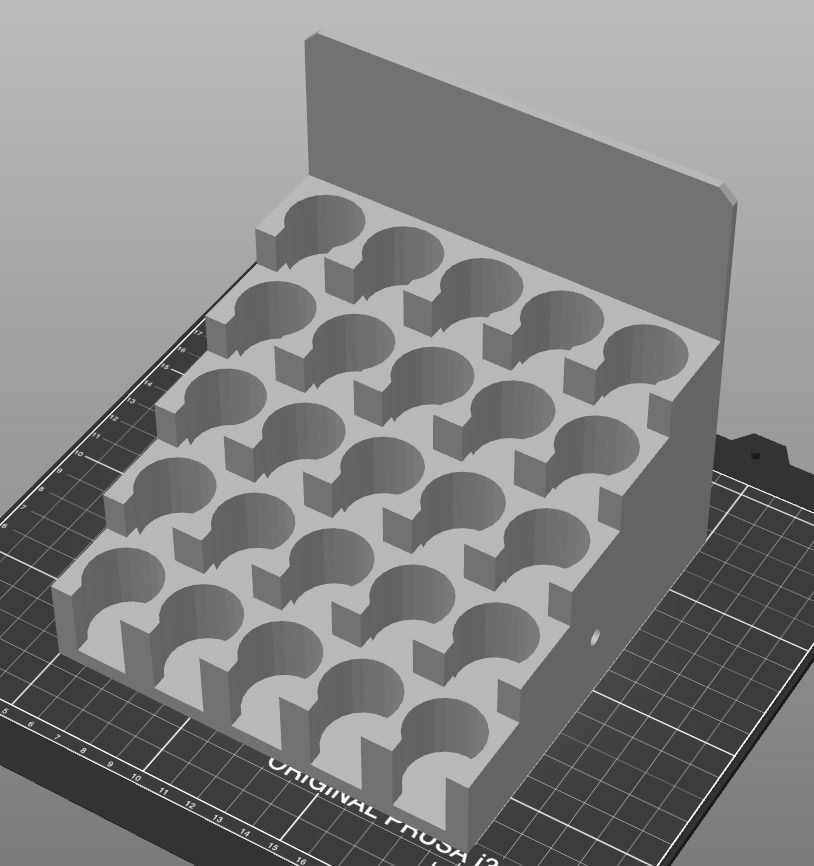 008MT LA Unit Medium Top 25x Dropper Bottle Rack 3D print model_4