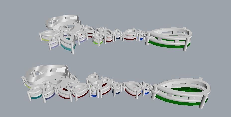 Graff Earrings 02 3D print model_11