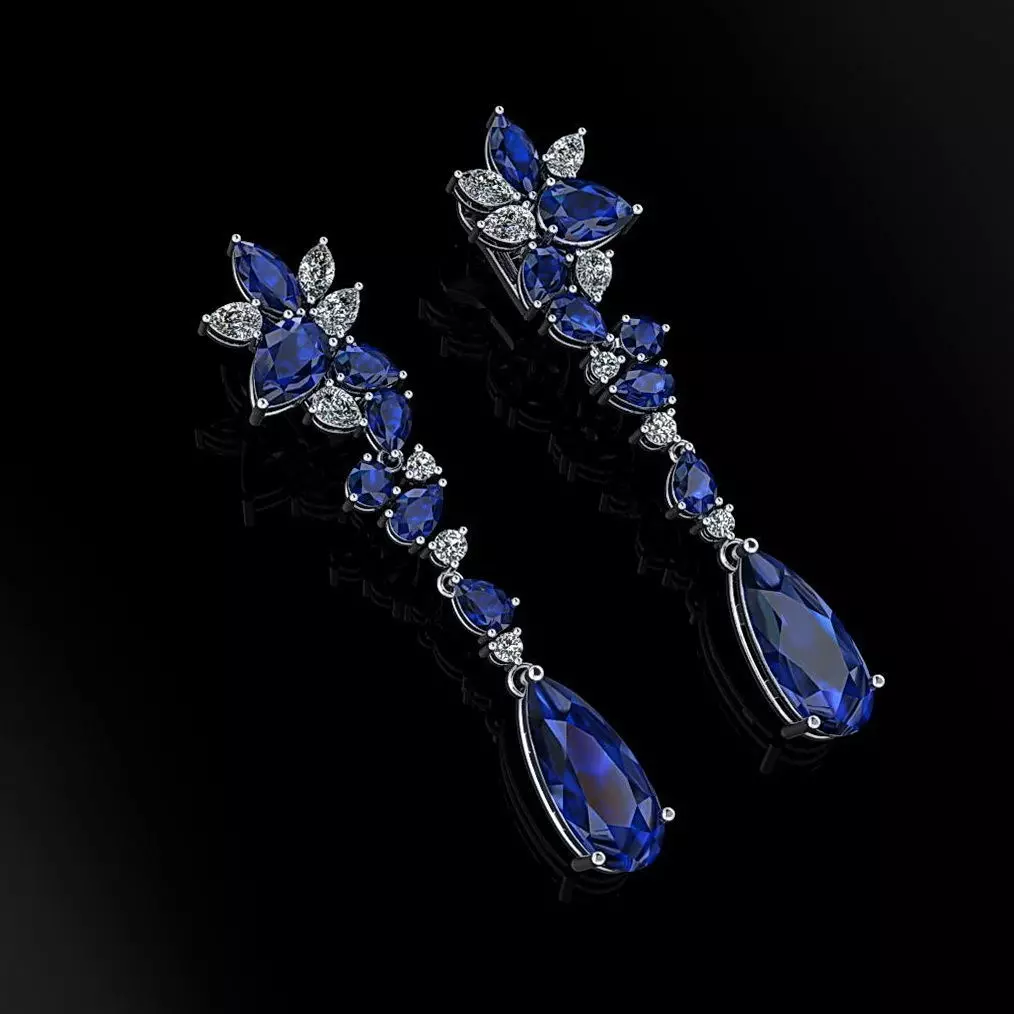 Graff Earrings 02 3D print model_0