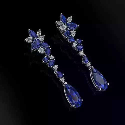 Graff Earrings 02 3D print model