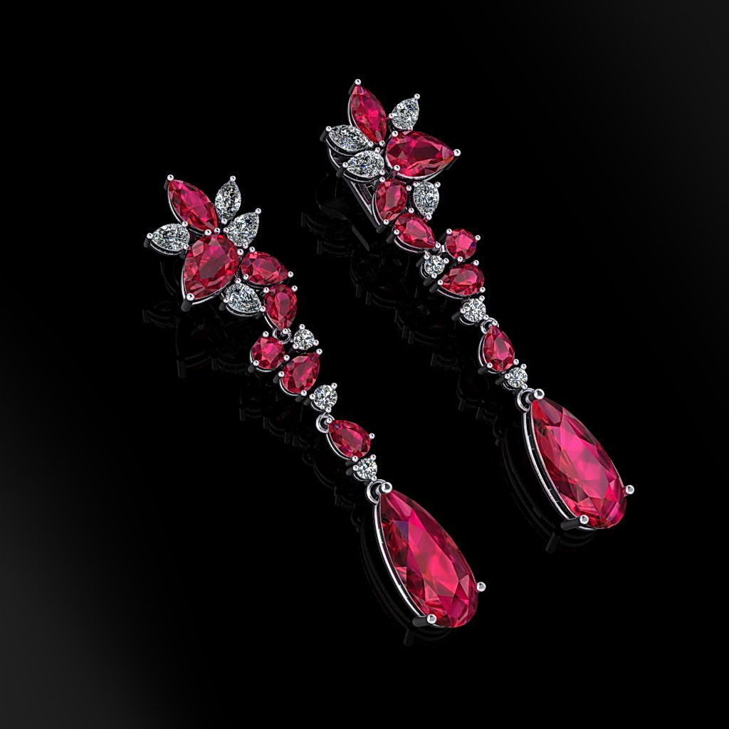 Graff Earrings 02 3D print model_1