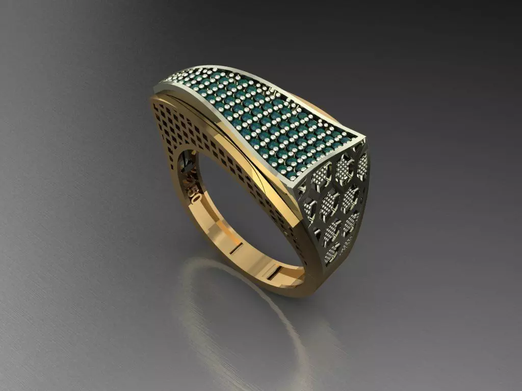 P55- Diamond ring 3D print model