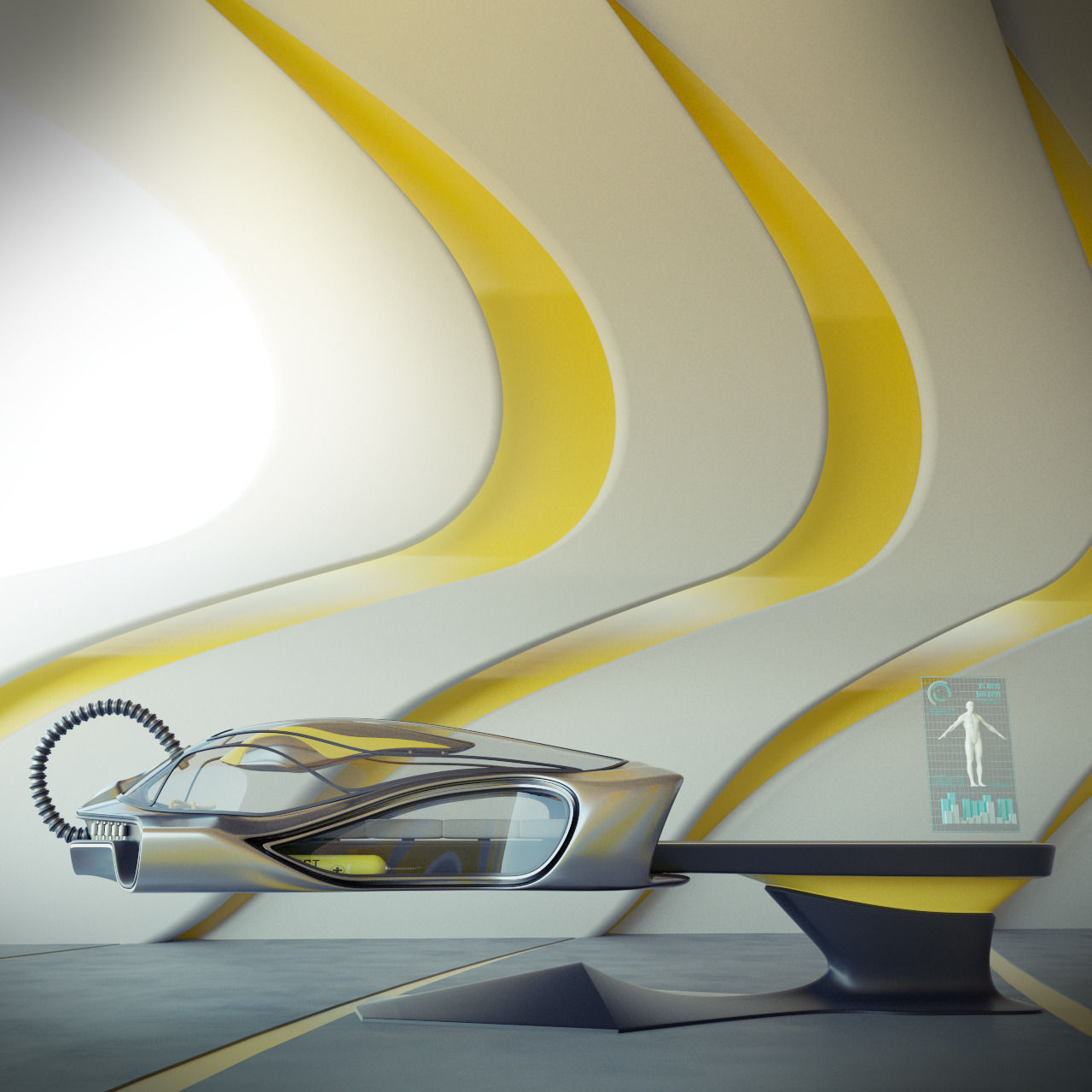 Medical Pod 3D model_1