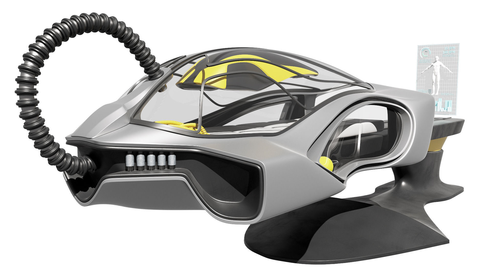 Medical Pod 3D model_2