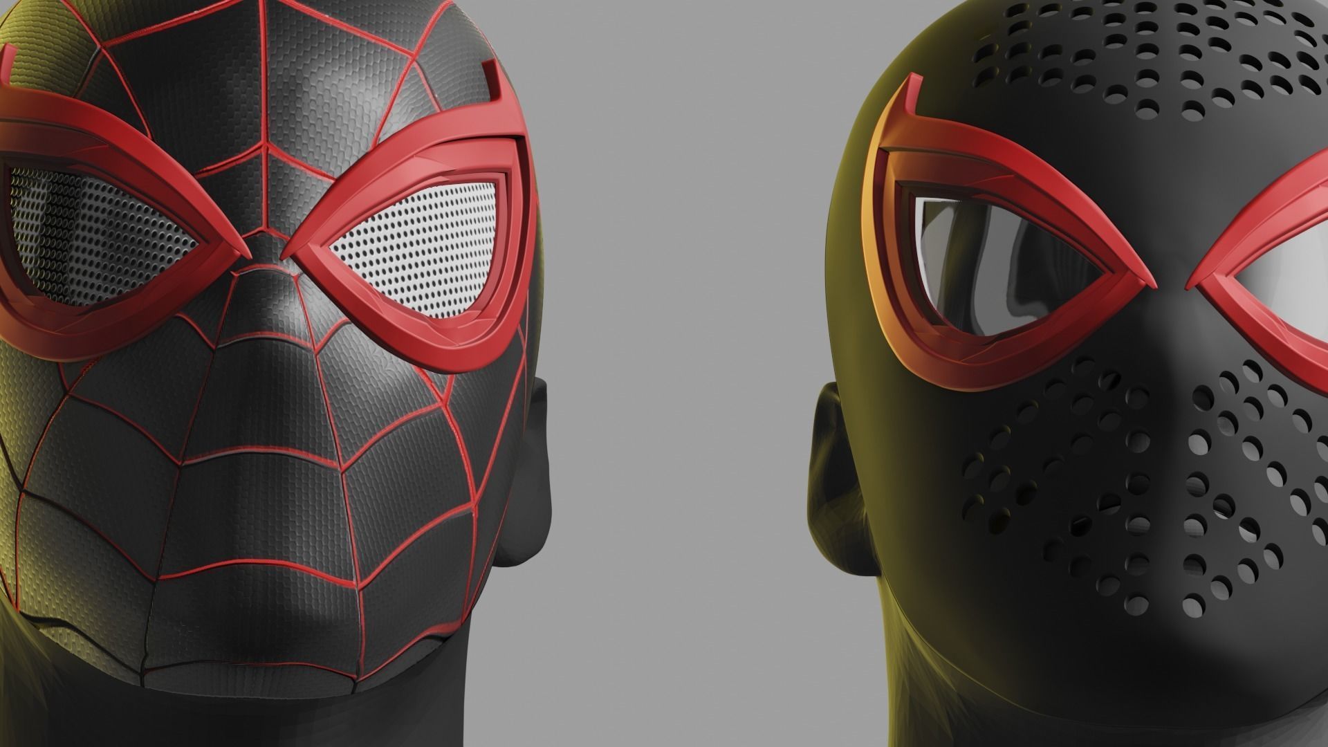 Miles Morales faceshell printable 3D print model_1