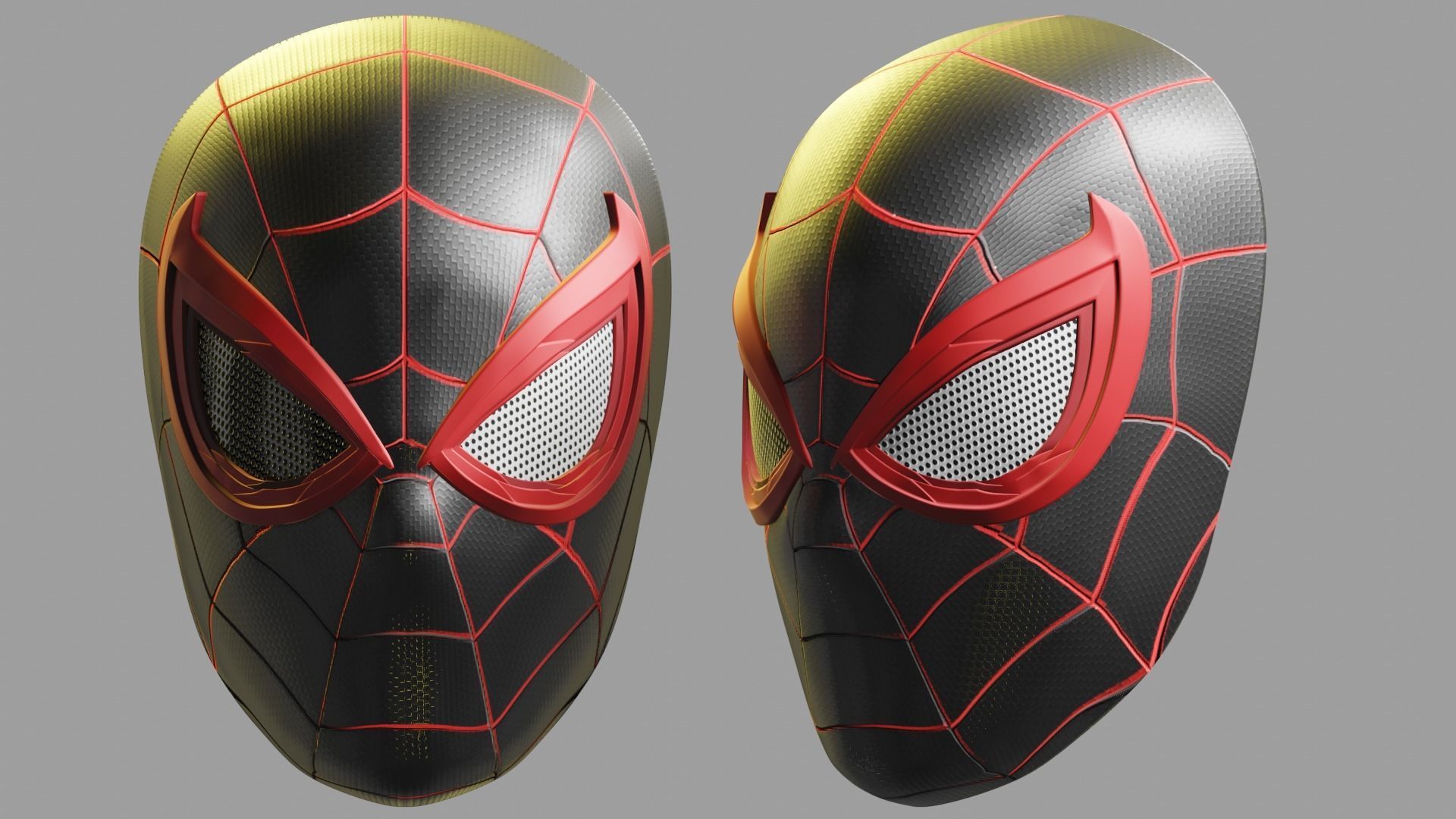Miles Morales faceshell printable 3D print model_3